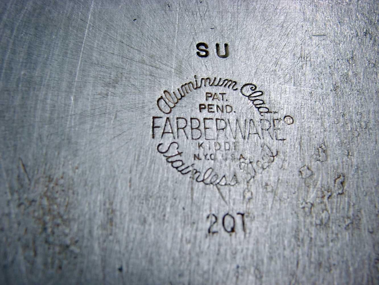 Vintage Farberware Stainless Steel Aluminum Clad Cookware Double Boiler Sauce Pan 2 Qt Stack - Image 3