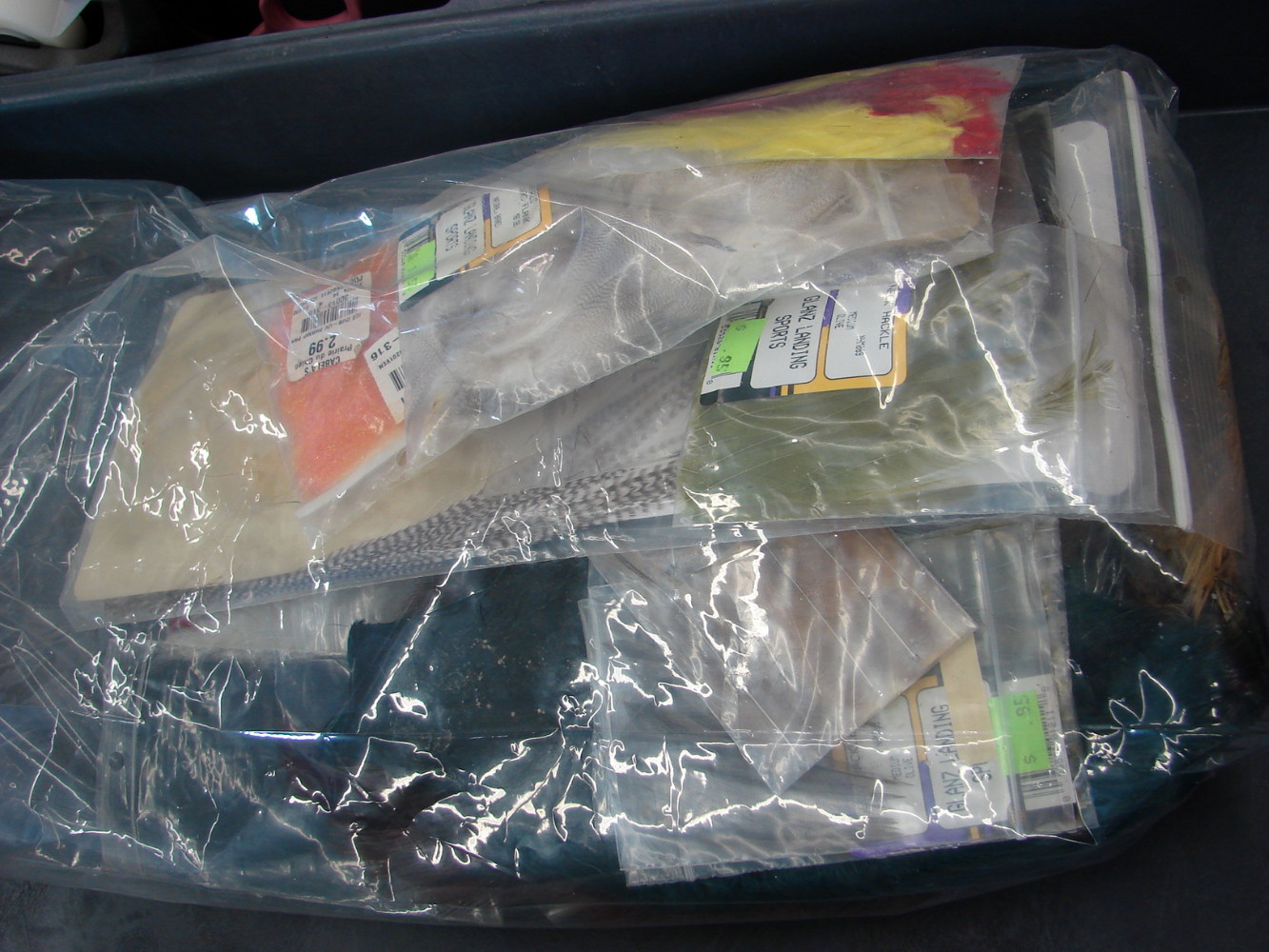 Vintage Fly Fishing Fly Tying Kit Case Feathers Fur Lifetime Supply - Image 5