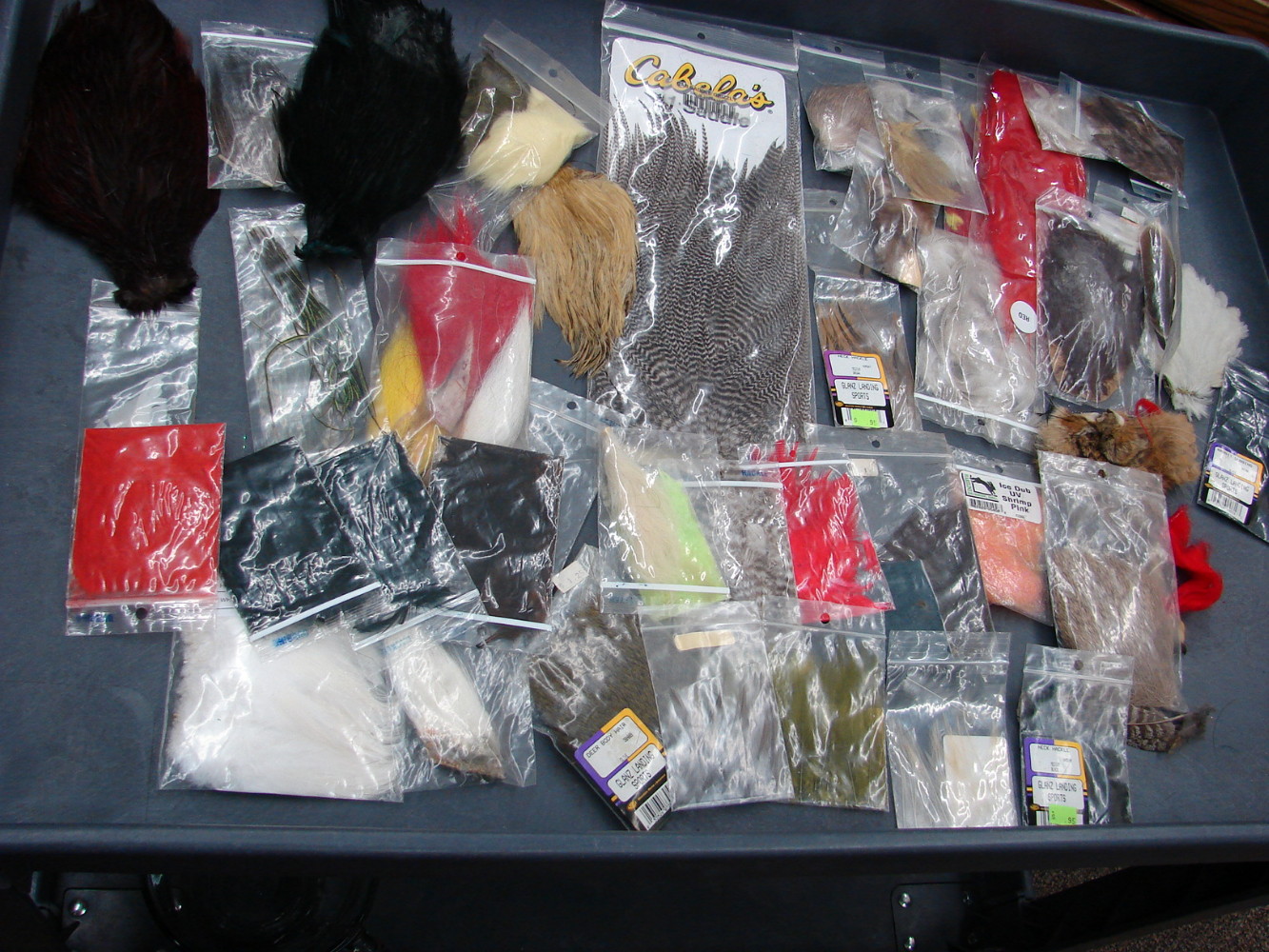 Vintage Fly Fishing Fly Tying Kit Case Feathers Fur Lifetime Supply - Image 6