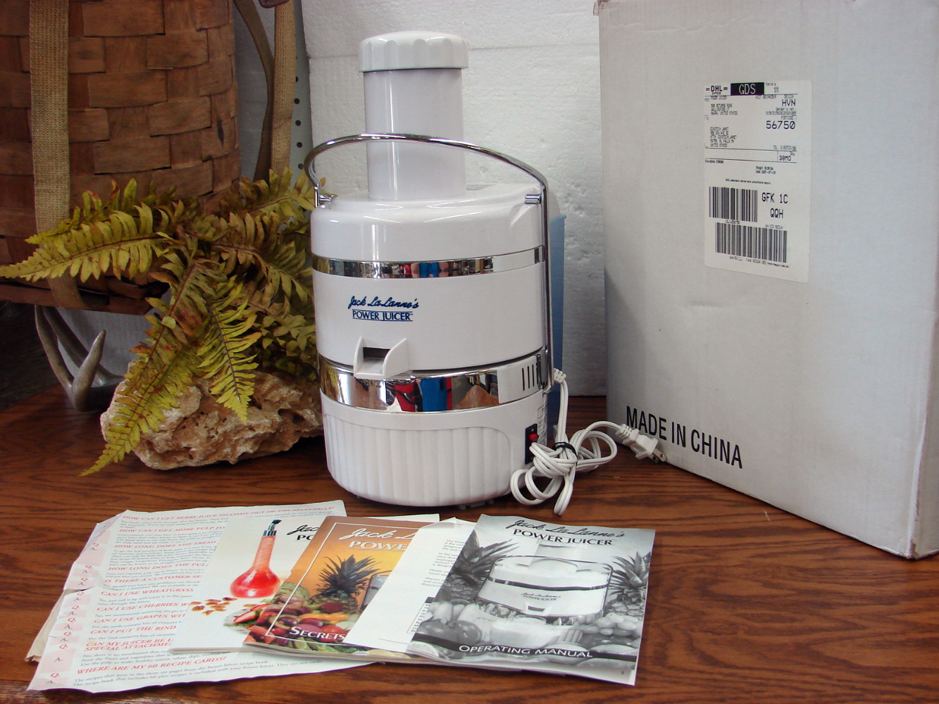 Like New Complete Tristar Jack LaLanne's Power Juicer Centrifuge Model CL-003AP Tested