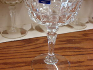 Set/8 Brand New Crystal Champagne Glasses 7 1/2 oz Cristal d'arques Lady Victoria Chantelle France