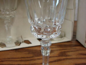 Set/8 Brand New Crystal Cordial Glasses 2 oz Cristal d'arques Lady Victoria Chantelle France