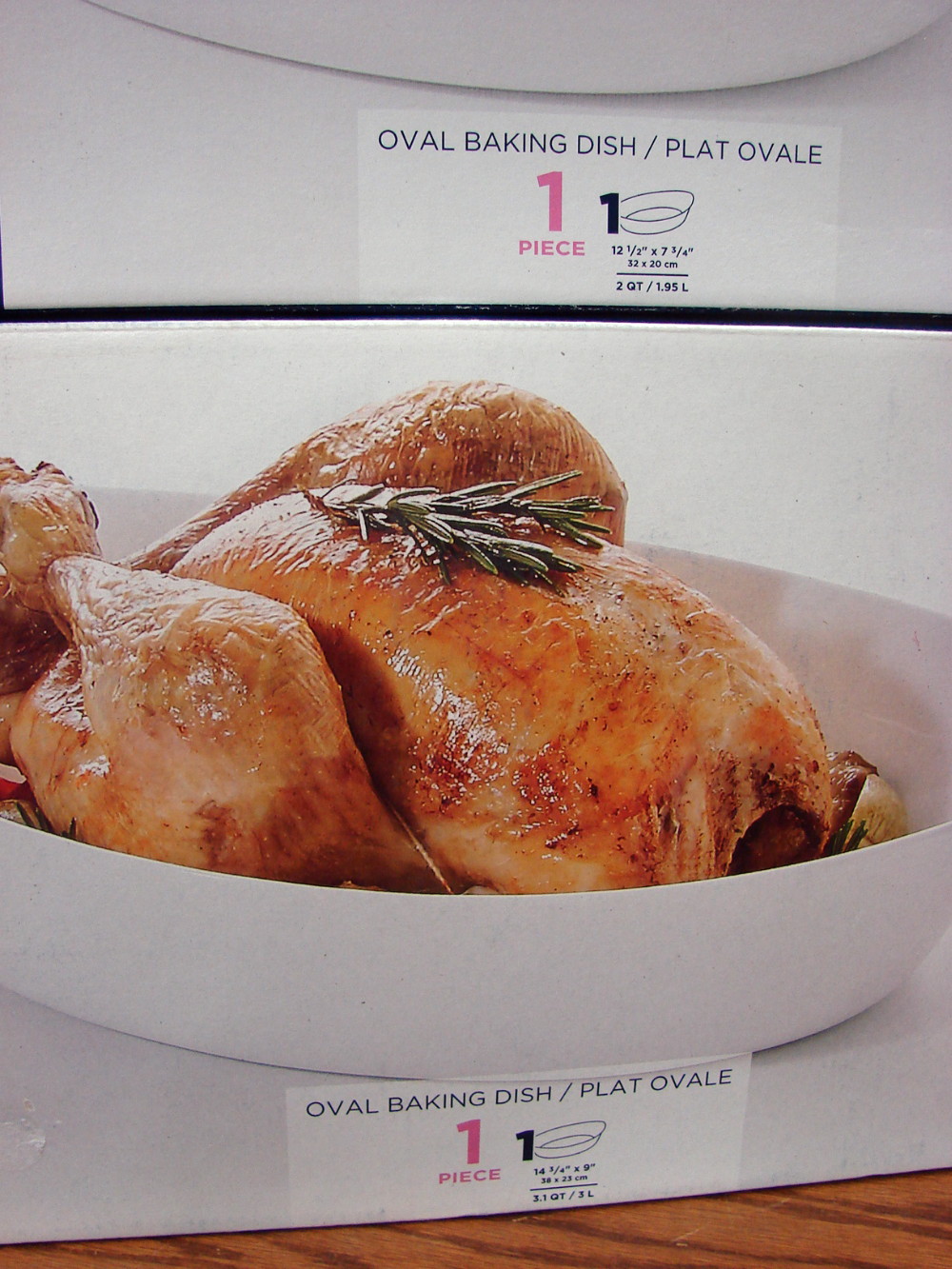 Brand New Set/2 Luminarc Glass Oval Smart Cuisine Baking Dish Oven Microwave Fridge White - Image 2