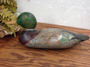 Antique Wood Duck Decoy Mason Drake Mallard 1915 Weighted