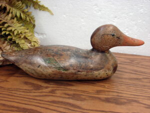 Antique Wood Duck Decoy Mason Hen Mallard 1914