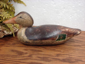 Antique Wood Duck Decoy Mason Hen Mallard 1918