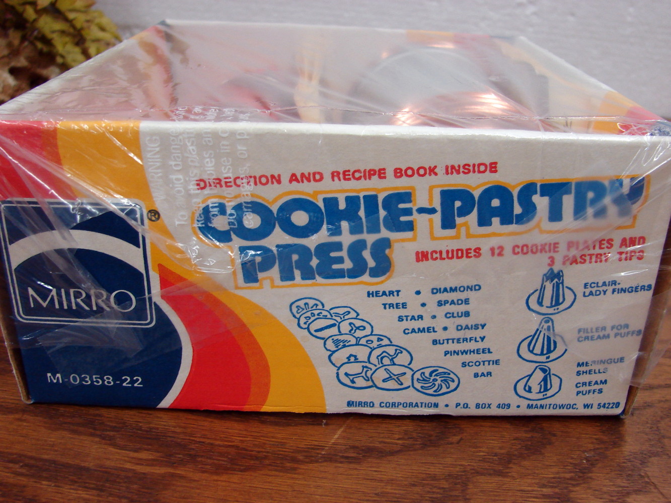 Like New Vintage Mirro #358-AM Spritz Cookie Cooky Press in Original Box - Image 2