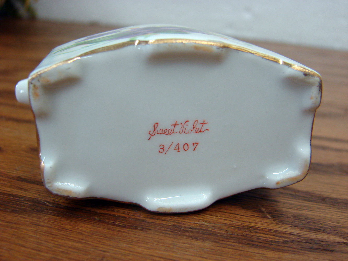 Vintage Norcrest Sweet Violets Individual Sugar Bowl - Image 2