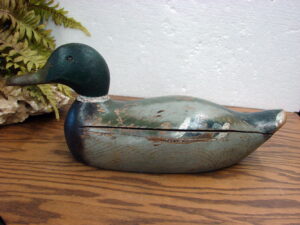 Antique Wood Duck Decoy Large Pratt 1923 Mallard Drake