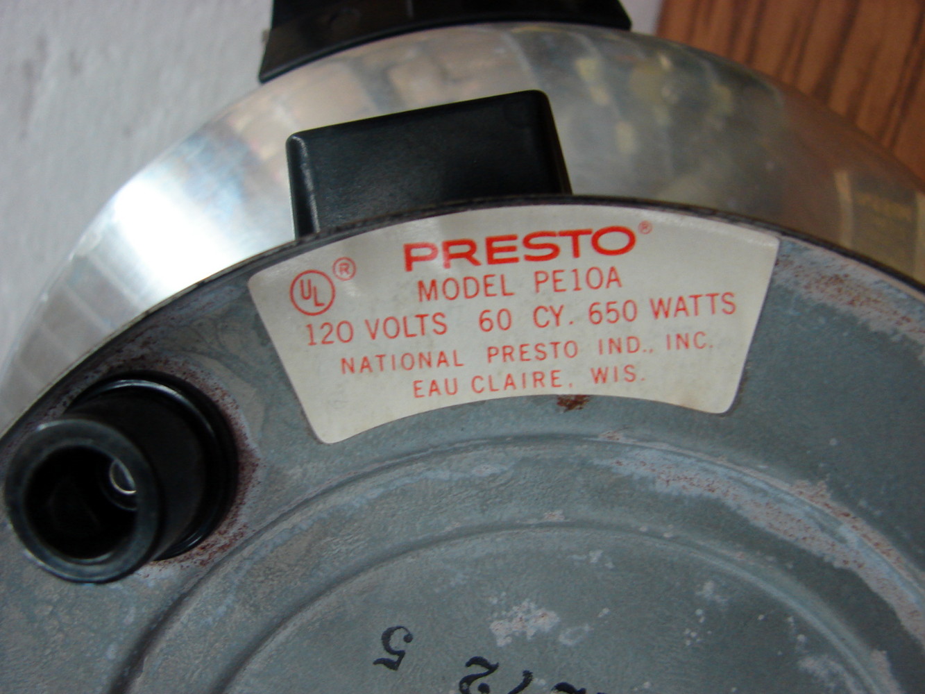 Vintage Retro Aluminum UFO Space Ship Presto Popcorn Popper Auto Buttering #PE10A Tested - Image 3