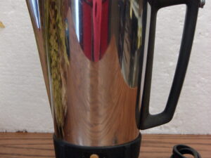 Vintage Well Loved Presto Rocket Style Super Speed 12 Cup Stainless Steel Percolator Tested
