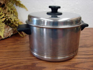 Vintage Rena Ware Cookware Stainless Steel Stock Pot 3 Qt w/ Lid