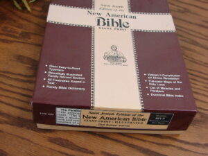 Brand New Catholic Saint Joseph Edition New American Bible Giant Print Leather Gold Edges