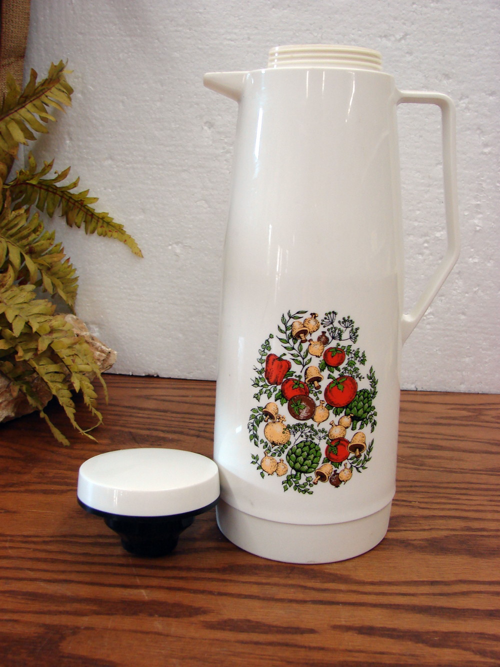 Vintage Thermos Brand Spice Of Life Pattern Hot Cold Pitcher Glass Liner - Image 4