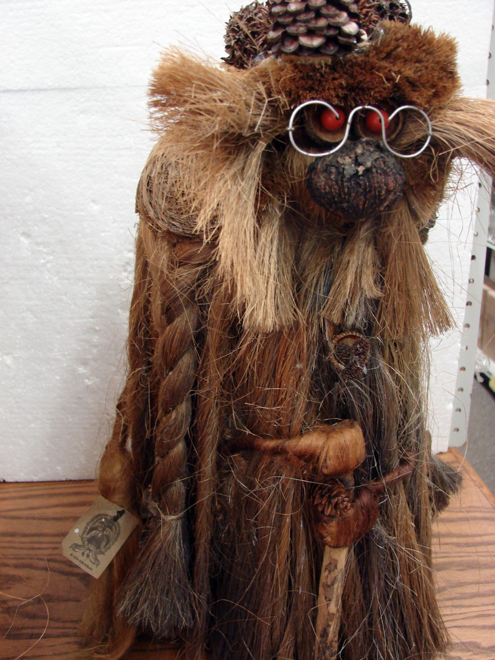 Vintage Ken Arensbak The Original Arensbak 18" Naturals Troll w/ Walking Stick Braids