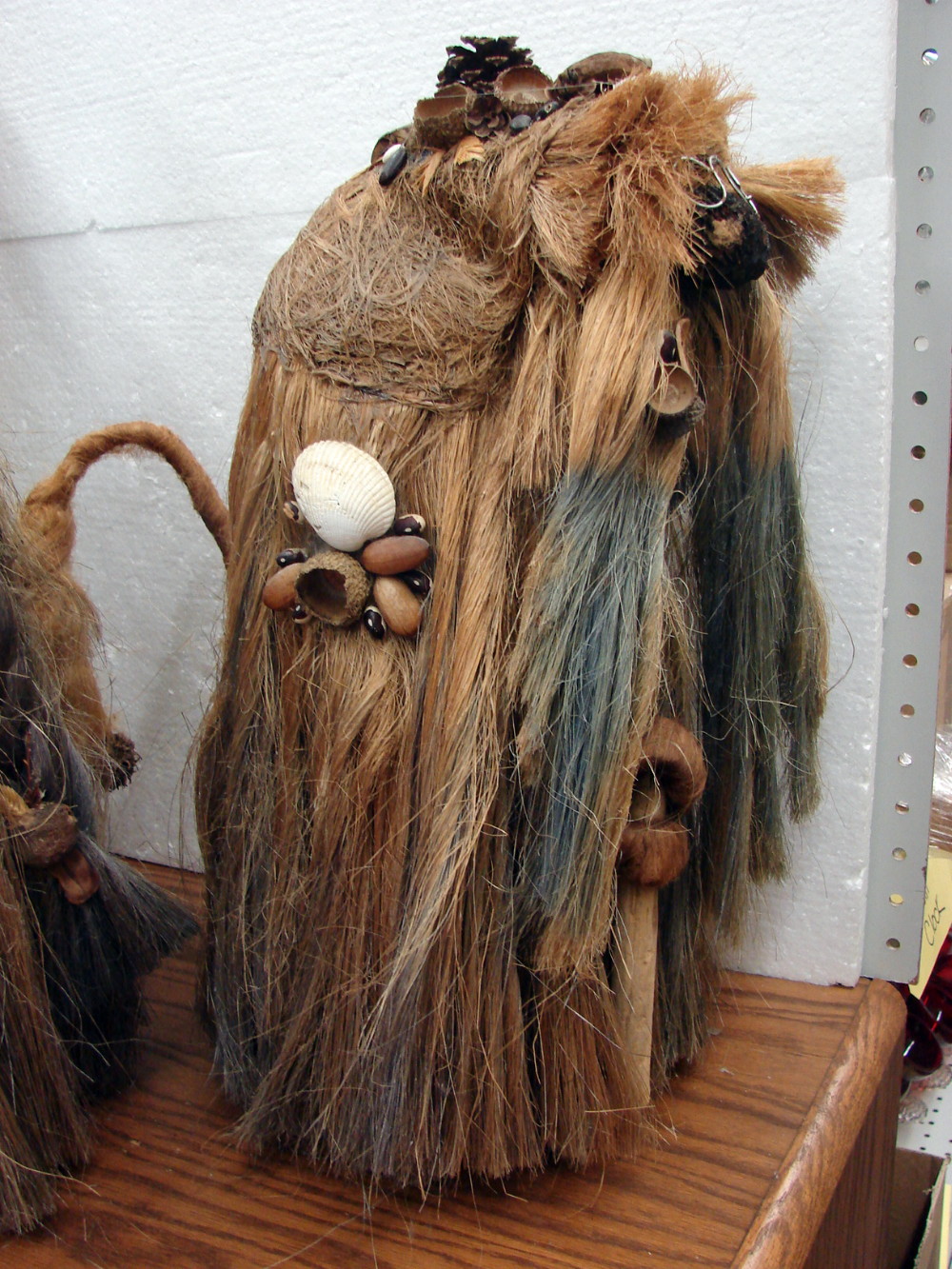 Vintage Ken Arensbak The Original Arensbak 18" Naturals Troll w/ Walking Stick Sea Shells - Image 4