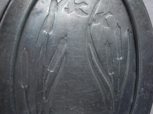 Set/2 Vintage Aluminum West Bend Cattails Flying Duck Serv-it Turkey Roast Oval Serving Trays