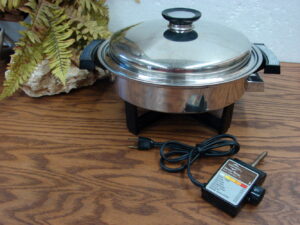 Vintage West Bend Webalco Stainless Steel Liquid Core Homemakers Guild Electric Skillet
