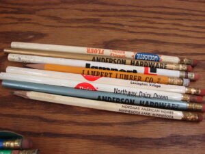 Set/8 Vintage Advertising Pencil from Minnesota Occident Flour Hardware DQ Lumber Yard etc.