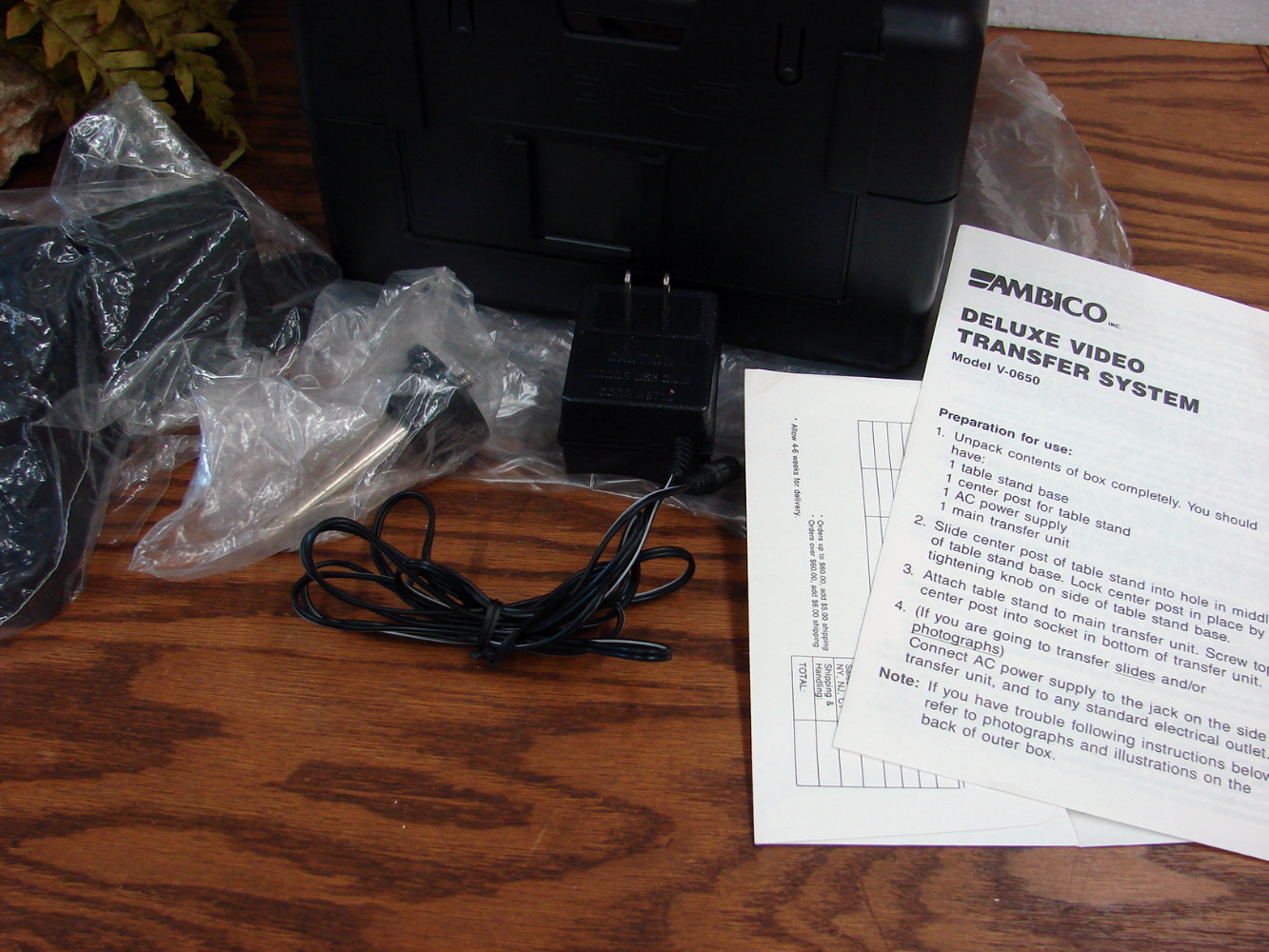 AMBICO Deluxe Video Transfer System V-0650 Tested Light Ups Original Box Paperwork - Image 2