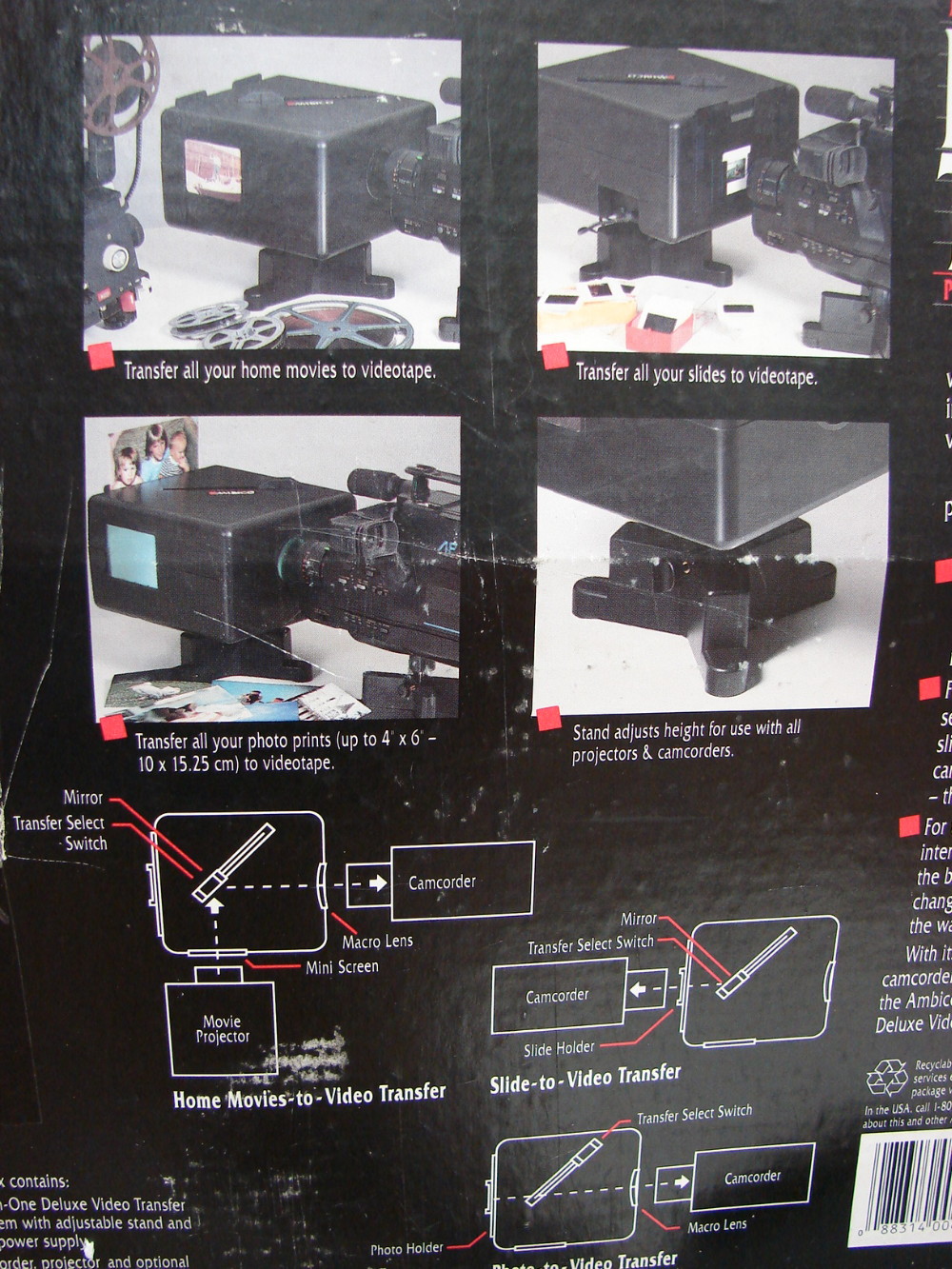 AMBICO Deluxe Video Transfer System V-0650 Tested Light Ups Original Box Paperwork - Image 4