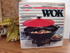 Brand New Vintage West Bend Non-Stick Electric Wok Skillet Grill Model #79525 Original Box