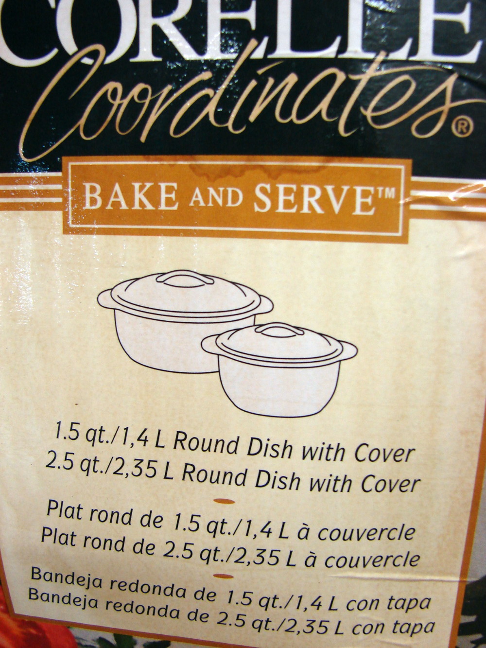 Set/2 Brand New Corning Callaway Green Ivy Bake and Serve Round Casserole Bowls w/ Lids - Image 3