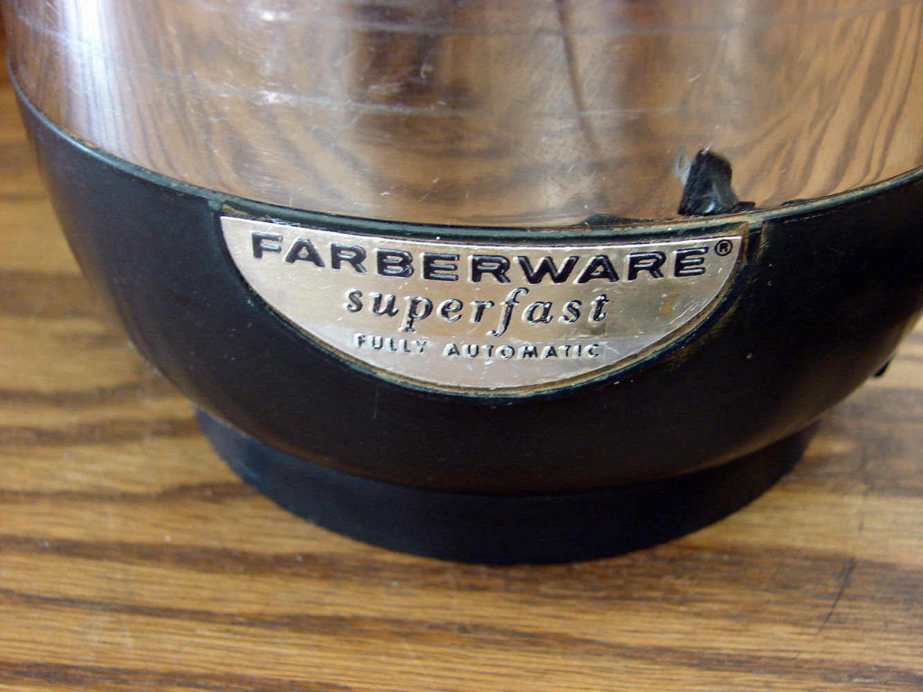 Vintage Early Farberware 8 Cup Stainless Steel Superfast Electric Coffee Percolator Tested #138 - Image 2