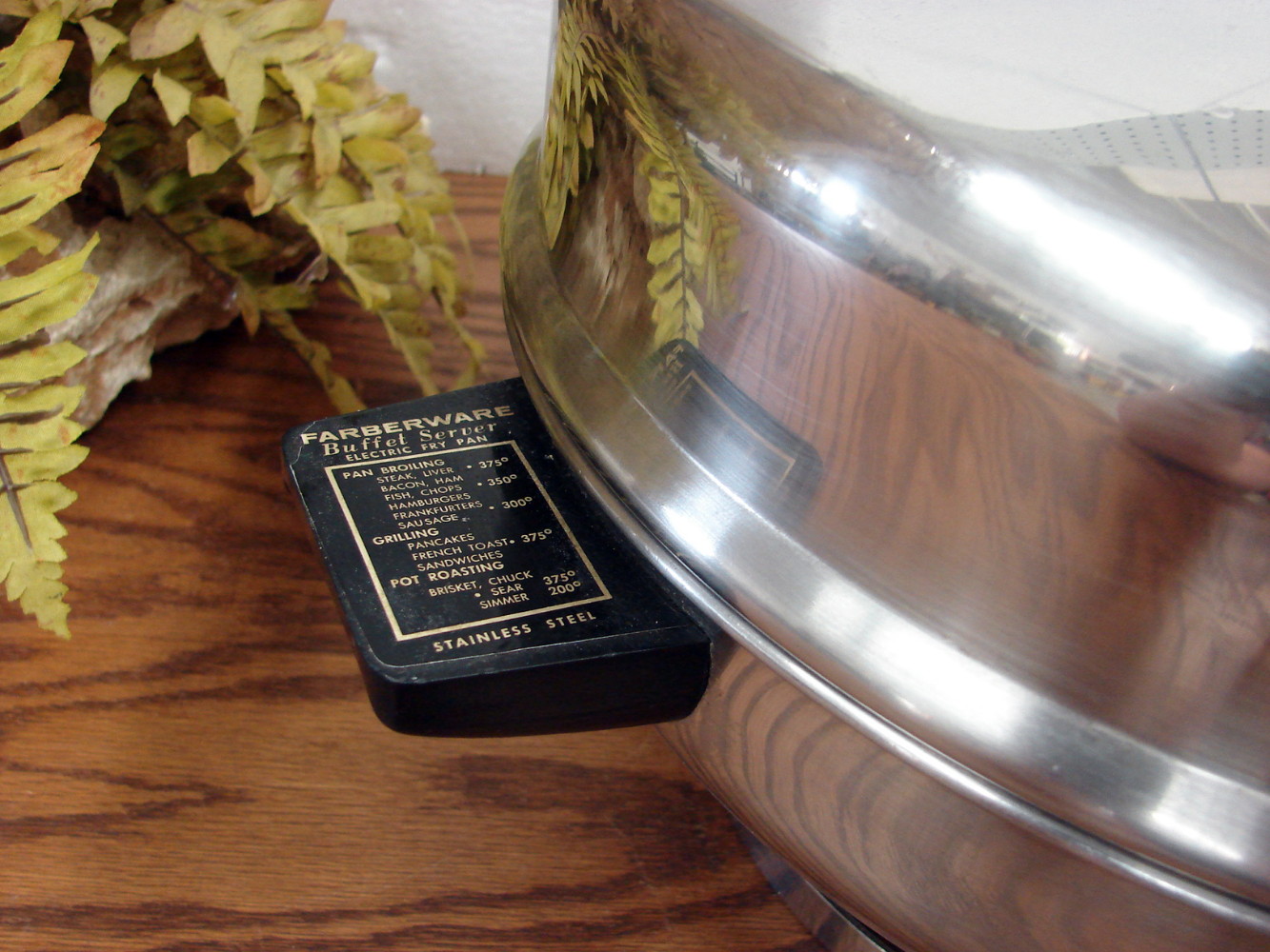 Vintage Farberware Stainless Steel Electric Skillet Buffet Server 335-A Tested Working - Image 2