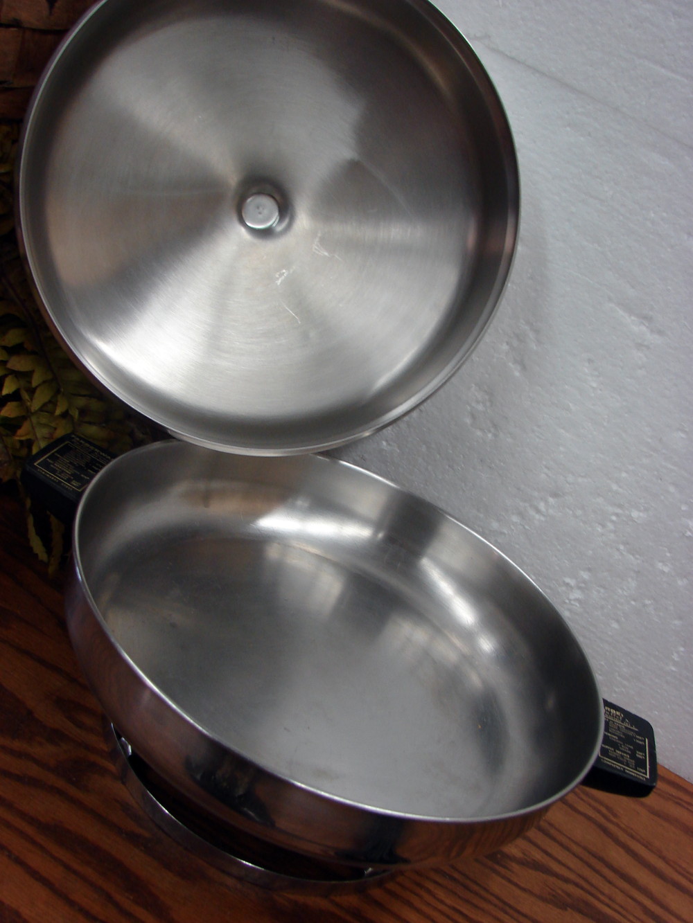 Vintage Farberware Stainless Steel Electric Skillet Buffet Server 335-A Tested Working - Image 4