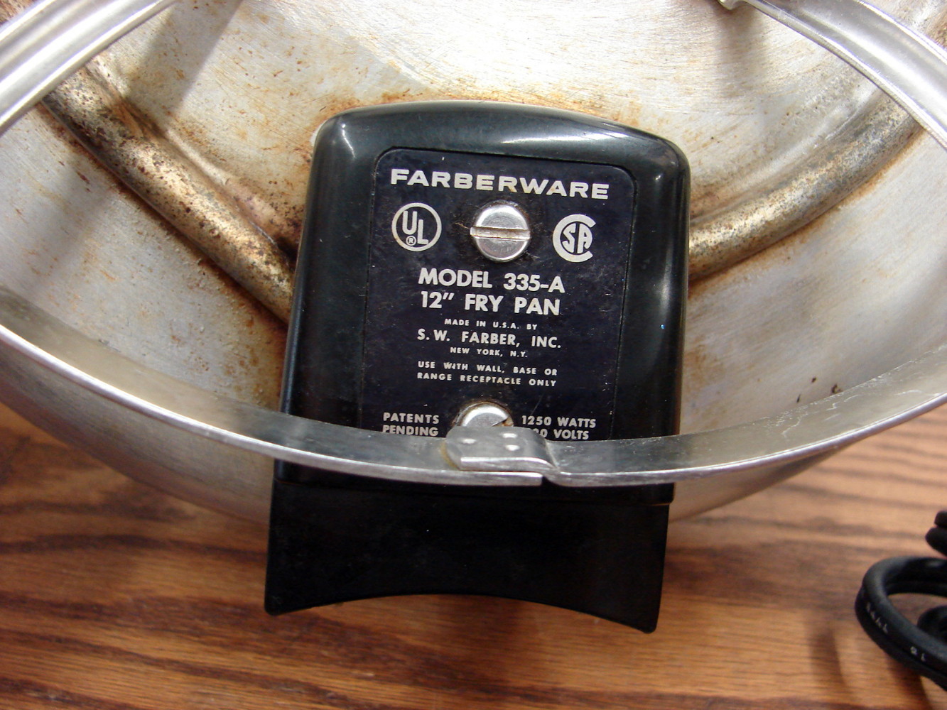 Vintage Farberware Stainless Steel Electric Skillet Buffet Server 335-A Tested Working - Image 5