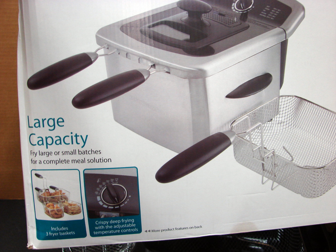Farberware 4 Liter Large Capacity Deep Fryer Complete Tested Working Original Box - Image 4