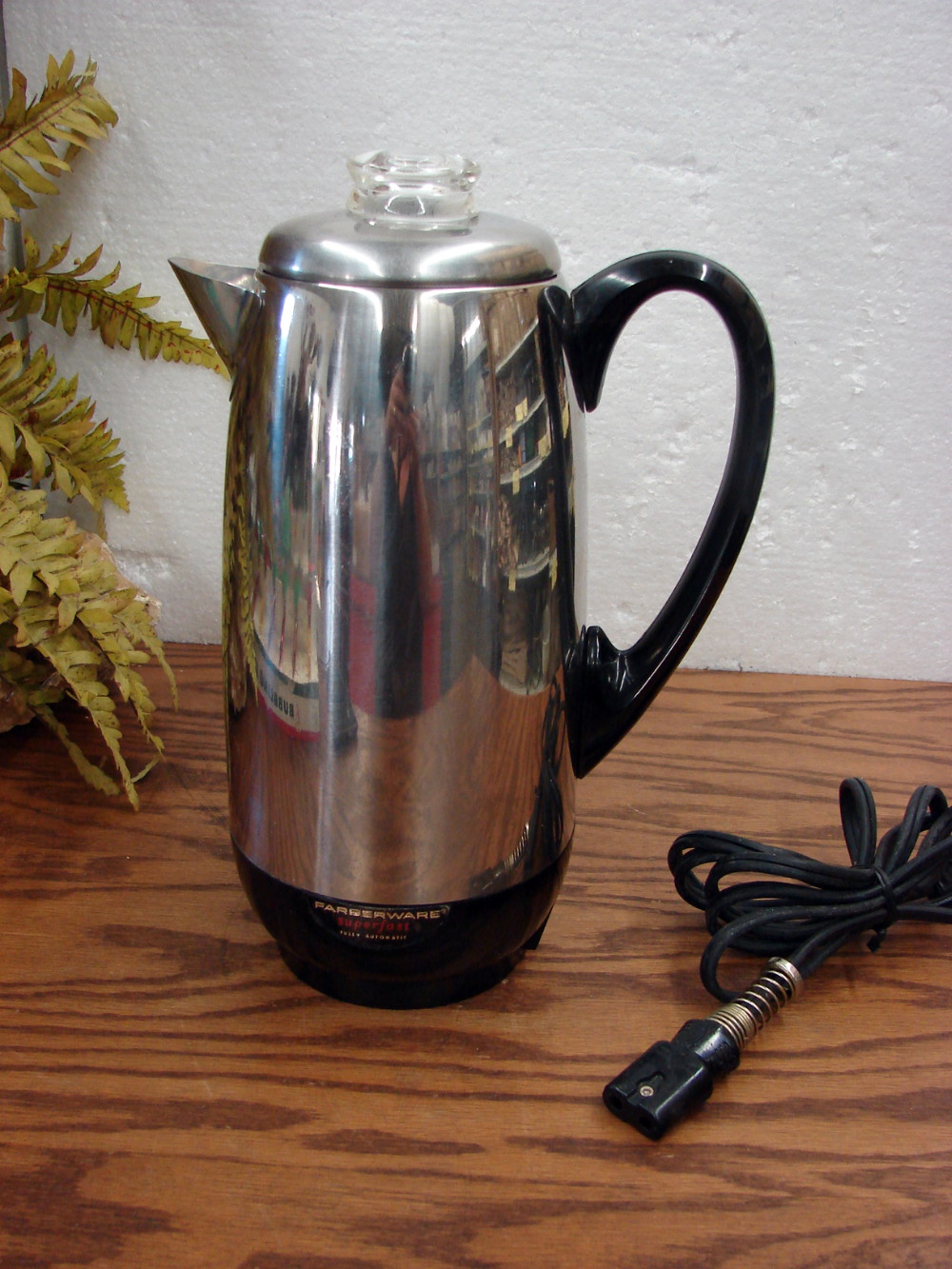 Vintage Farberware 12 Cup Stainless Steel #142 Superfast Electric Coffee Percolator Tested