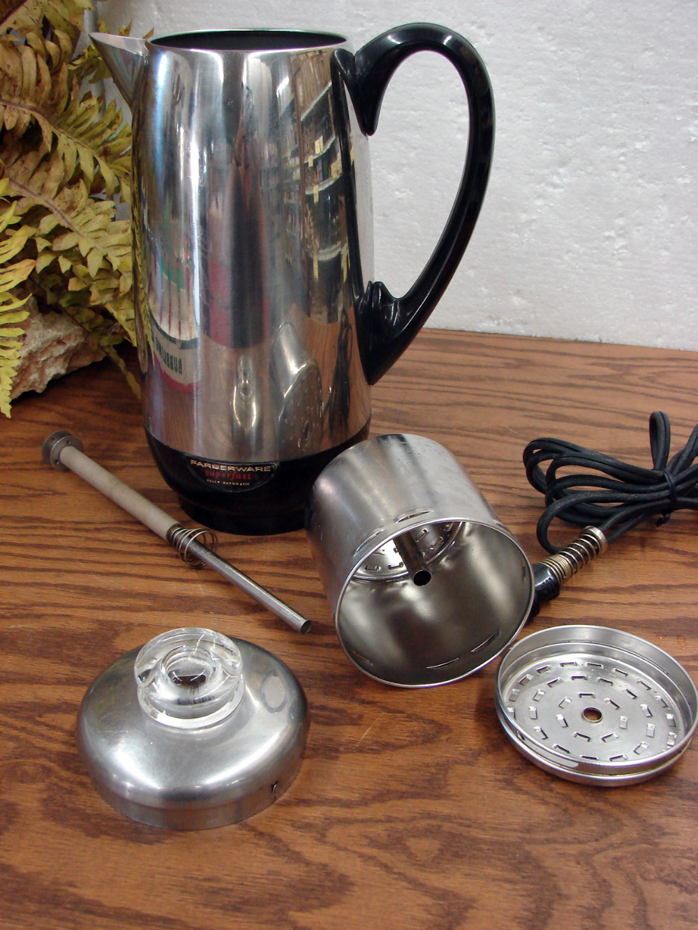 Vintage Farberware 12 Cup Stainless Steel #142 Superfast Electric Coffee Percolator Tested - Image 2