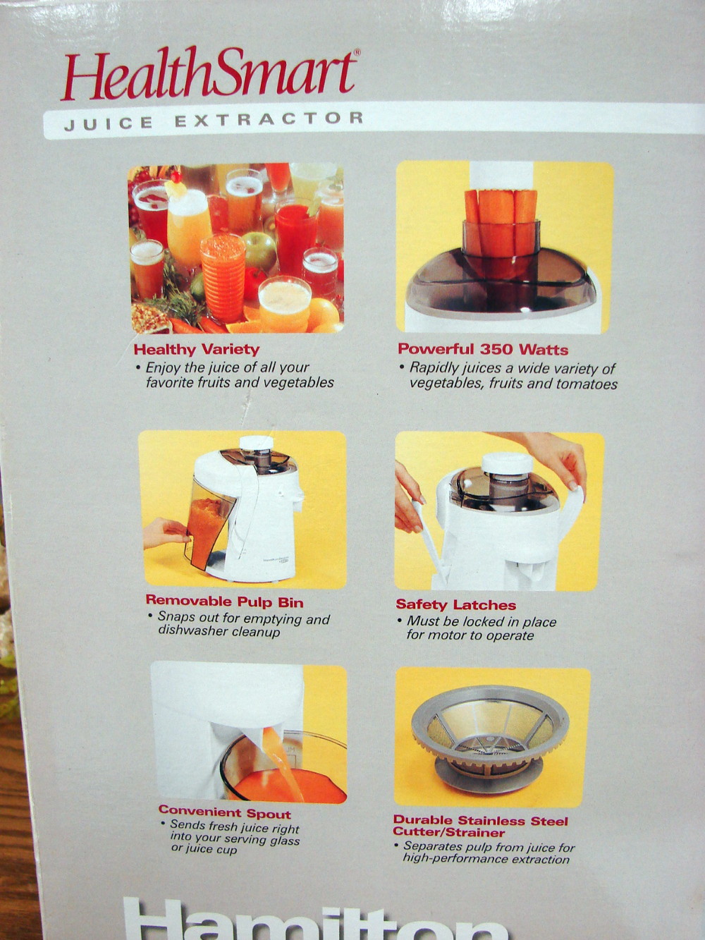 Hamilton Beach Juicer Electric Centrifugal Juice Extractor Like New in Box White #67800 - Image 2