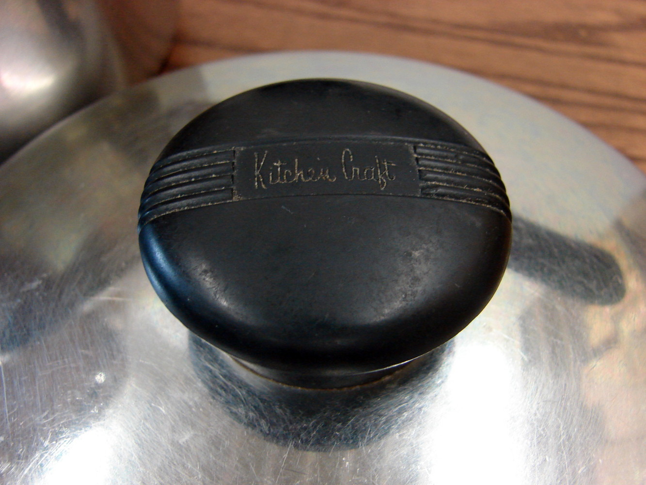 Set/2 Kitchen Craft Stainless Steel Sauce Pan Set 3 Ply 1 and 2 Quart w/ Logo Knob Lids - Image 4