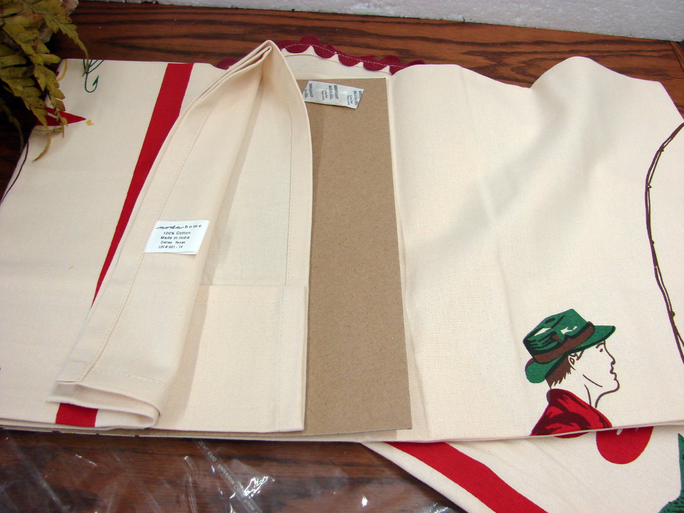 Brand New Retired Moda Home Vintage Retro Fisherman Fly Fishing Tablecloth 52”x52” Cotton - Image 2
