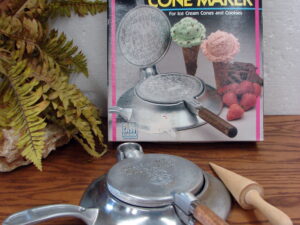 Vintage Like New Nordic Ware Scandinavian Krumkake Cookie Cone Maker Original Box