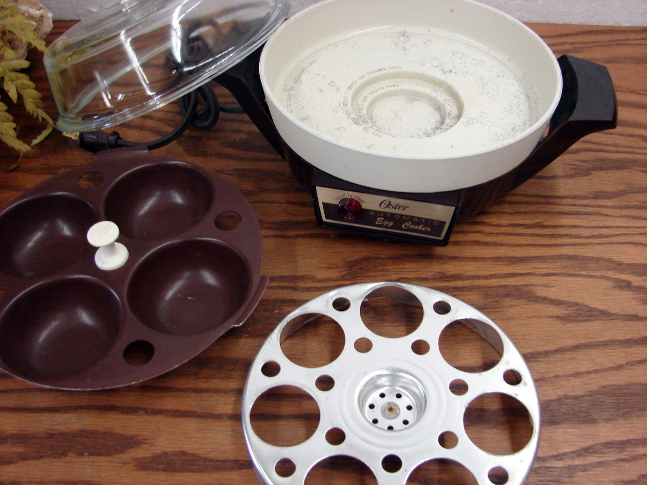 Complete Vintage Oster Automatic Electric Egg Cooker Glass Lid 579-16B - Image 2