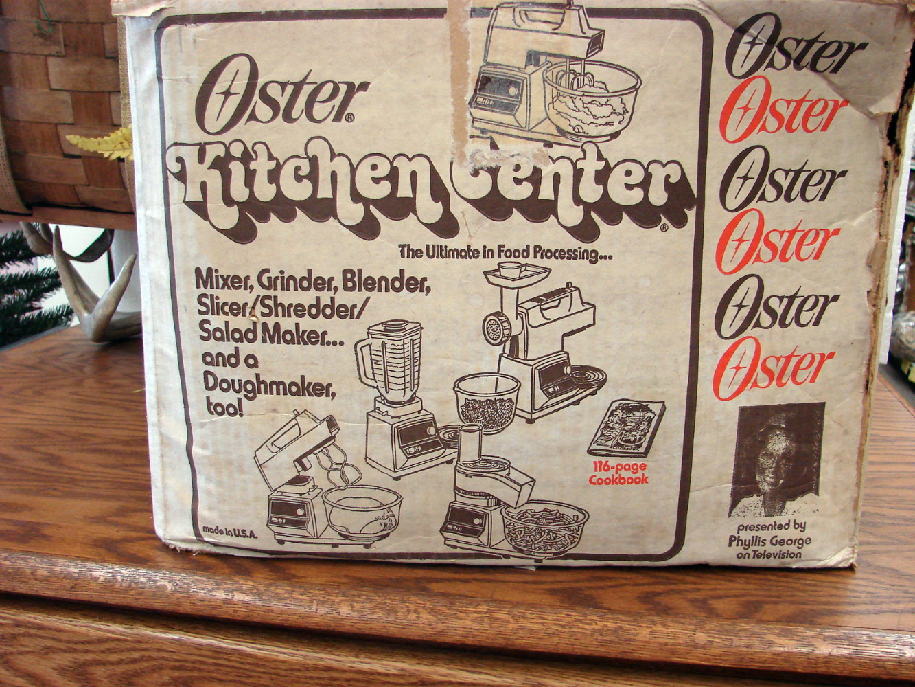 Vintage Oster Regency V #980 Kitchen Center 32 pc Stand Mixer Food Processor Meat Grinder Blender in Box - Image 8