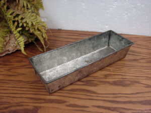 Vintage Metal Tin Ovenex Starburst Long Skinny Loaf Baking Pan 13 x 4 x 2