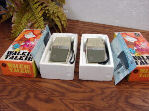 Set/2 Vintage Complete 1960-70's GE Walkie Talkie Radio's Tested Working Original Boxes
