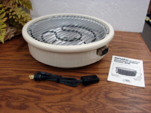 Vintage Ivory Stoneware Rival Smokeless Indoor Electric Grill #5750 Complete w/ Manual Tested