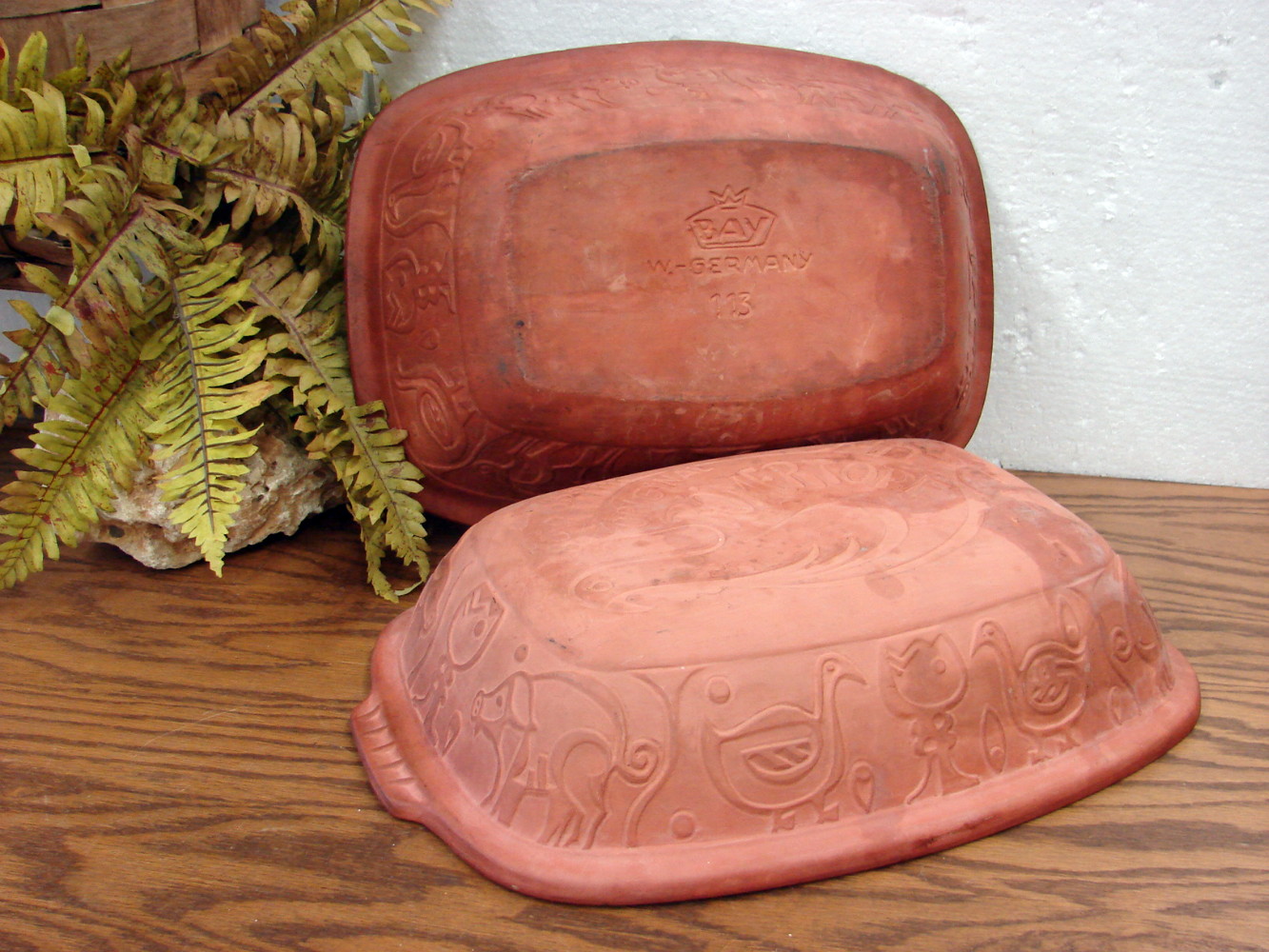 Vintage Romertopf Terra Cotta Clay Roaster Baker 113 by Bay West Germany - Image 3
