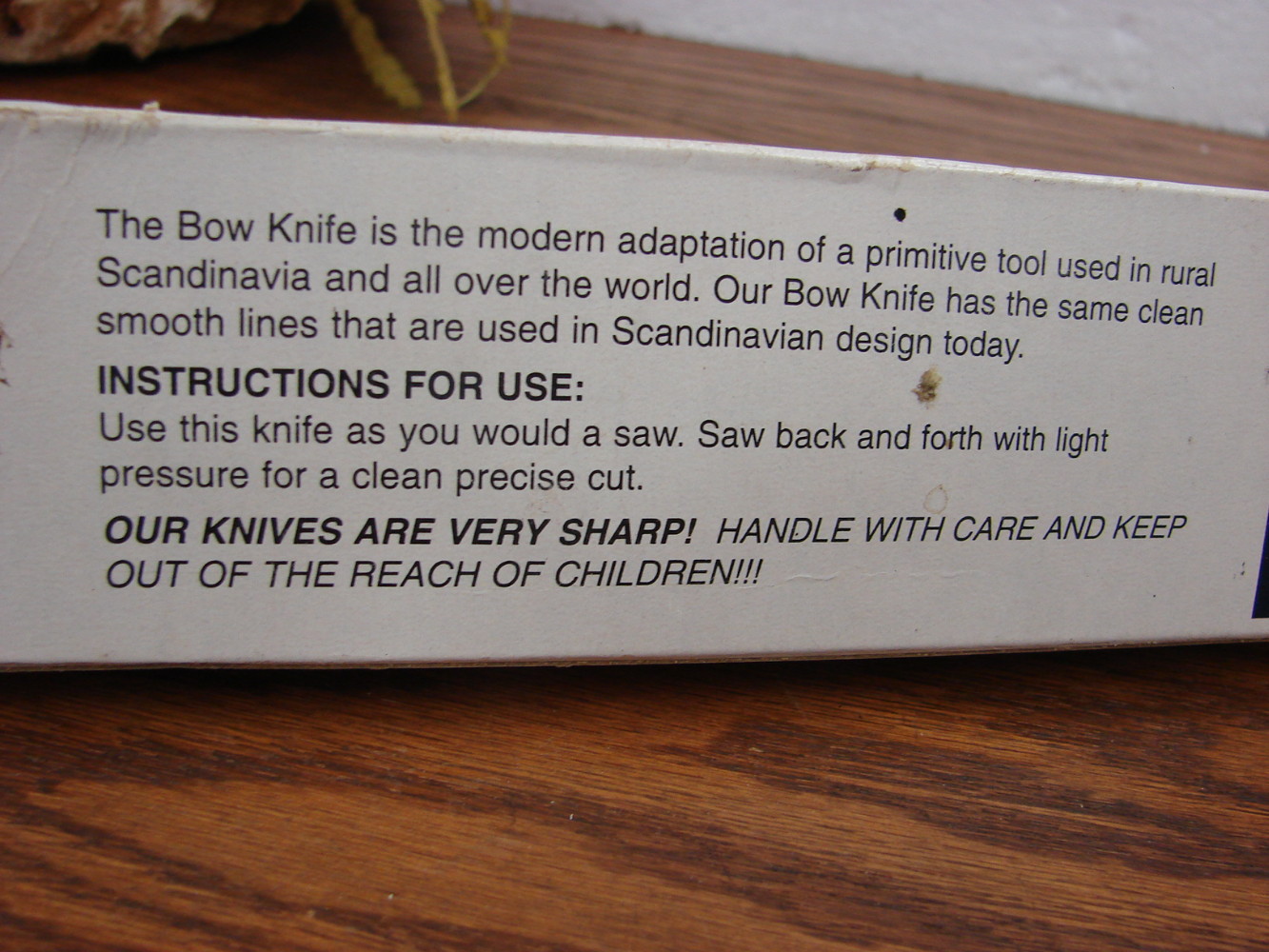 Brand New Scandinavian Maple Wood Fiddle Bow Bread Saw Swedish Cheese Knife 15 1/2" - Image 3