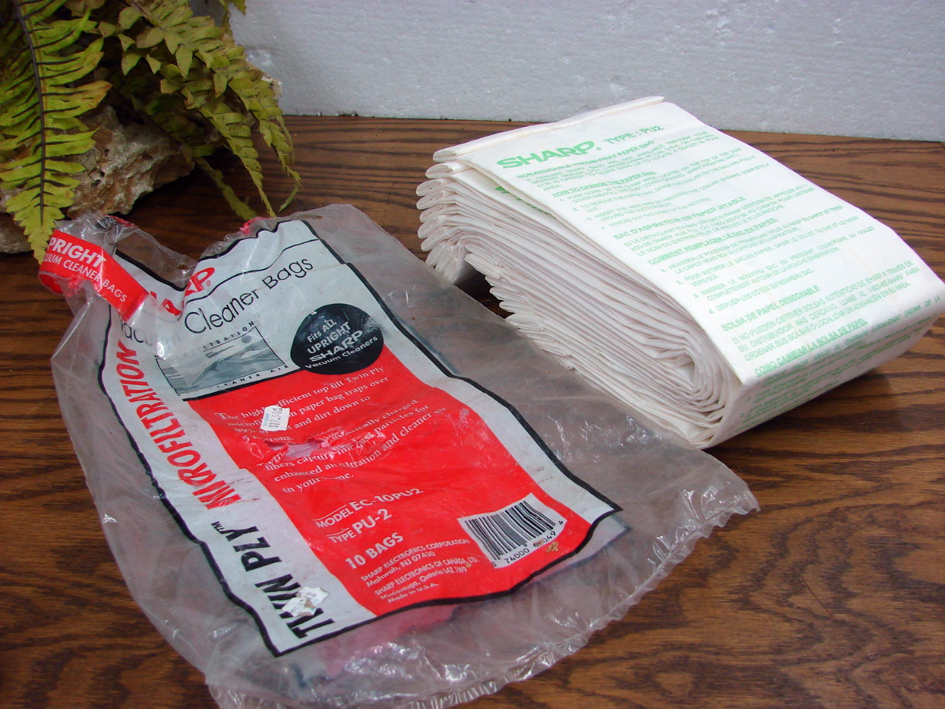 Set/10 Brand New Sharp Upright Vacuum Cleaner Bags Type PU-2 OEM