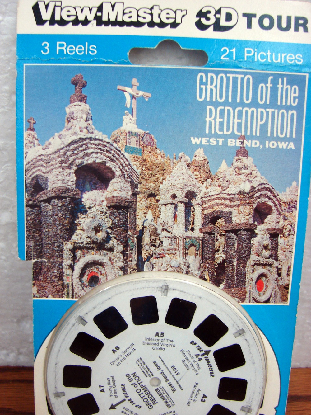 Vintage Sawyer View-Master w/ West Bend IA Grotto of the Redemption 3 Reel Set - Image 3
