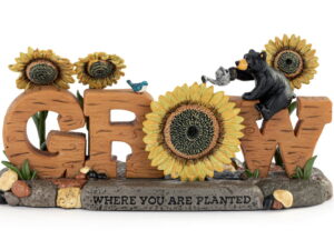Brand New Big Sky Carvers Bearfoot Bears Grow Moving Sunflowers Figurine Jeff Fleming