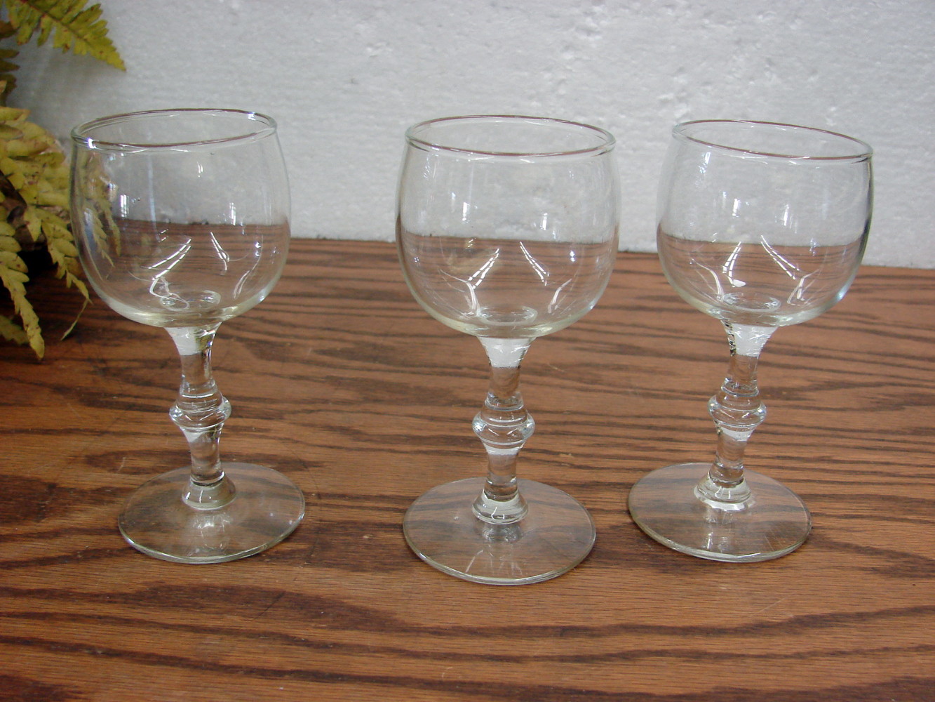 Set/3 Libbey Glass Co Georgian Rhine Wine Glasses 5" - Image 2
