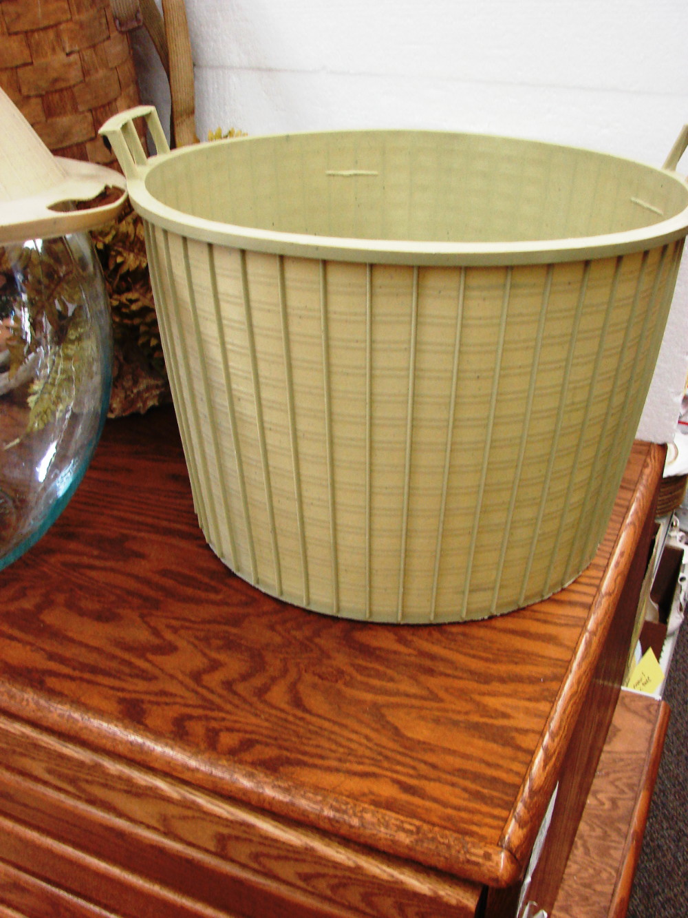 54 Liter Vintage Clear Glass Carboy Demijohn w/ Lid Made in Italy w/ Basket Wine Making - Image 7